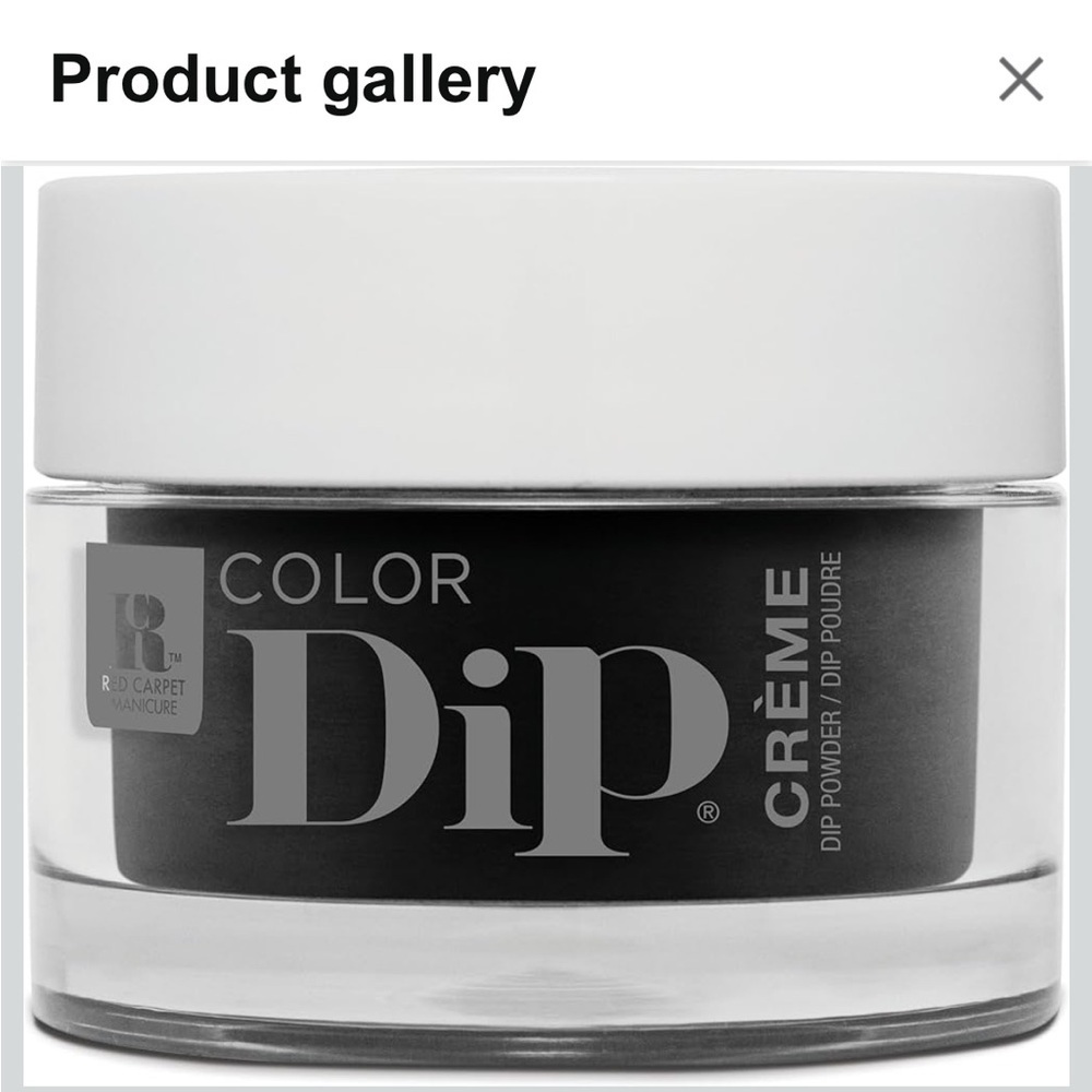 Color Dip Crème Nail Powder - Black